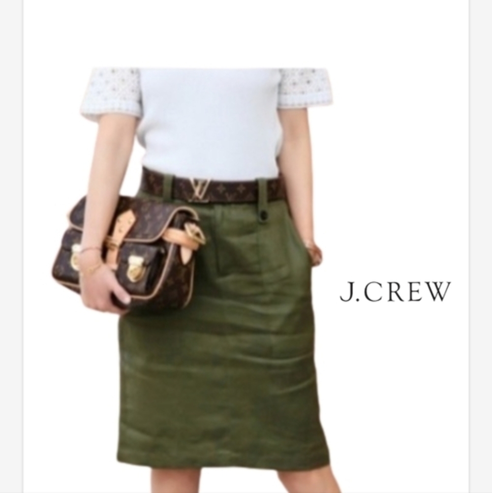 J. Crew classic‎ twill skirt 12